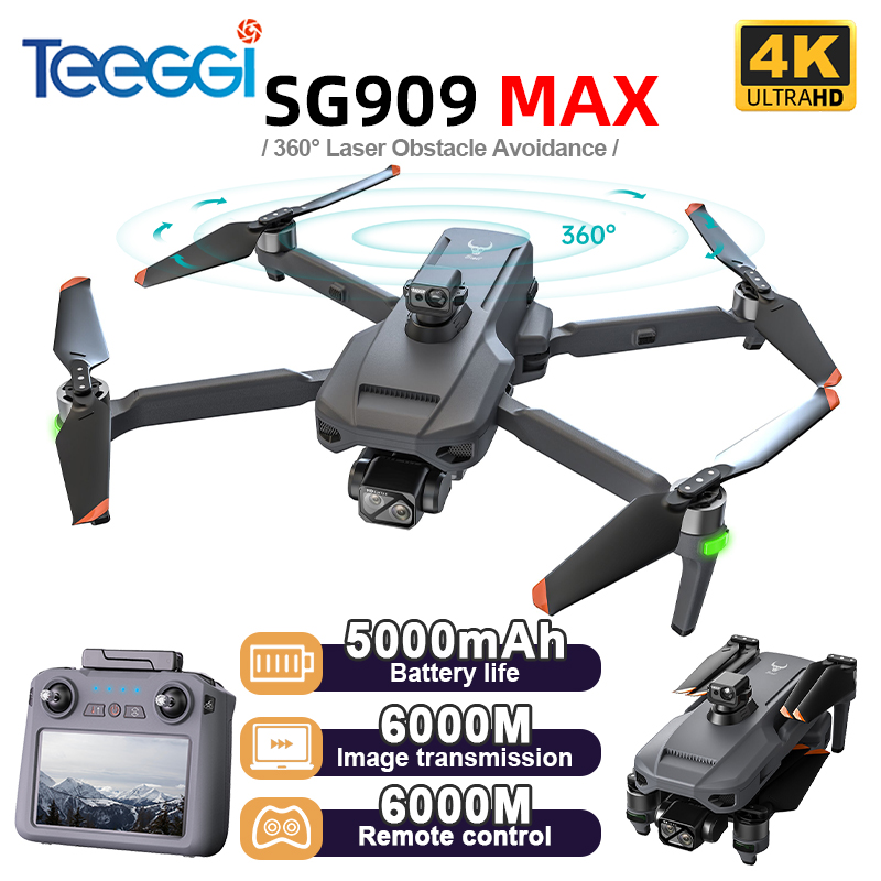 Drone Camera 4K - Teeggi SG909 MAX GPS Drone 4K