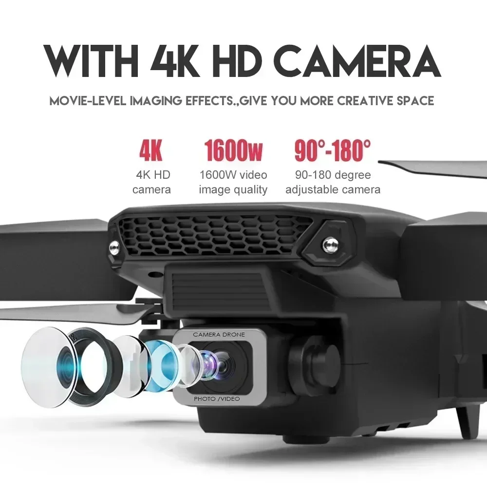 E88 Pro WIFI FPV Drone Geniş A - Drone Camera 4K incelemesi ve fiyatı