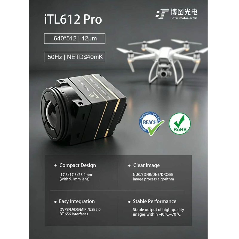 Itl612 CVBS Mini 640*512 9.1mm - Drone Camera Thermal incelemesi ve fiyatı
